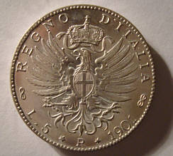 5 Lire 1901 Fälschung